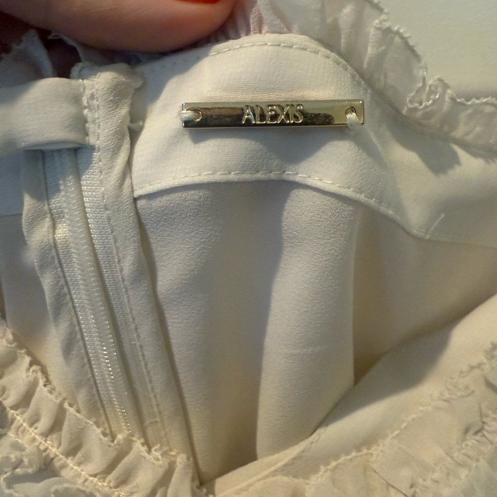 Alexis Ivory Ruffled Dress - Picture 8 of 12